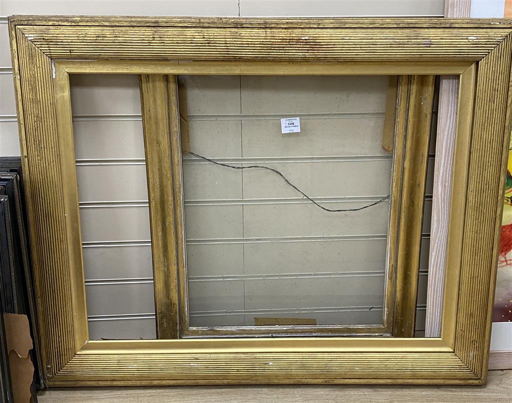 Two giltwood frames, external 100 x 78cm and 77 x 62cm